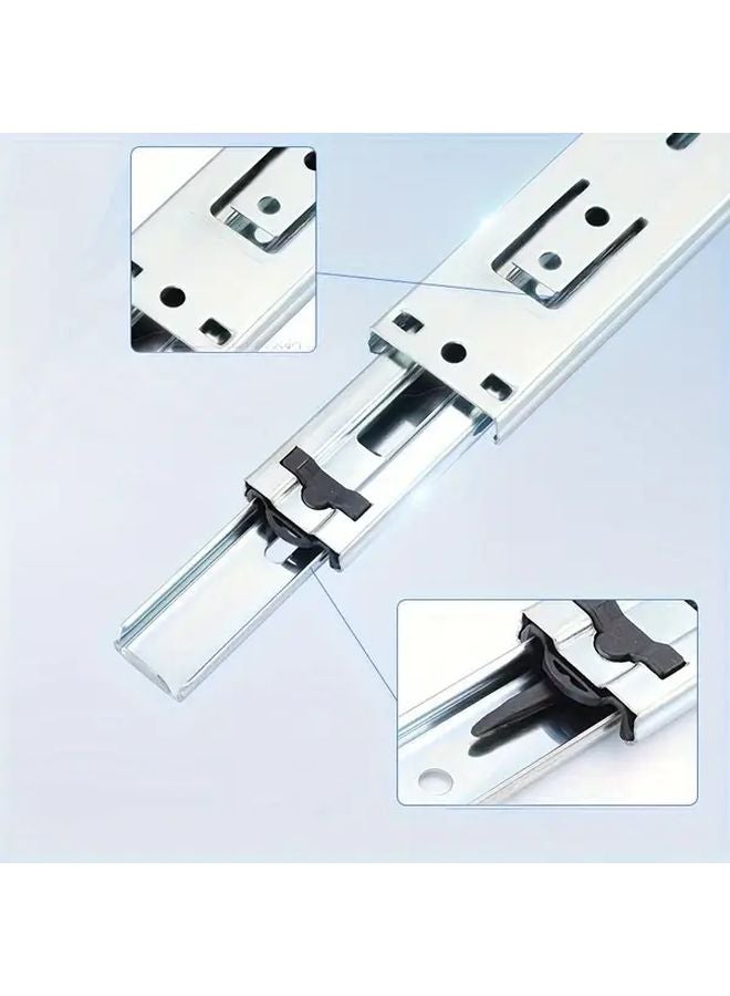 2pcs 16 Inch Full Extension Noiseless Drawer Slides Heavy Duty Ball Bearing Slide Kit - Image 5