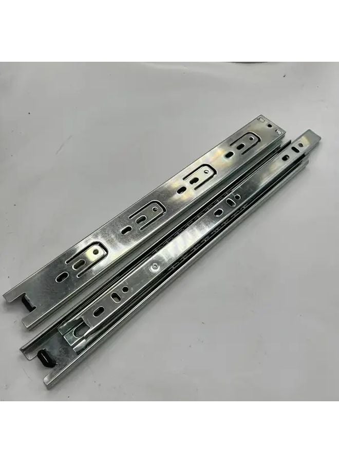 2pcs 16 Inch Full Extension Noiseless Drawer Slides Heavy Duty Ball Bearing Slide Kit - Image 2