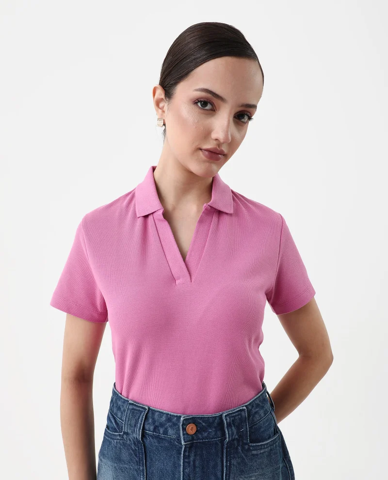 Rareism Women's Graphic Print Polo