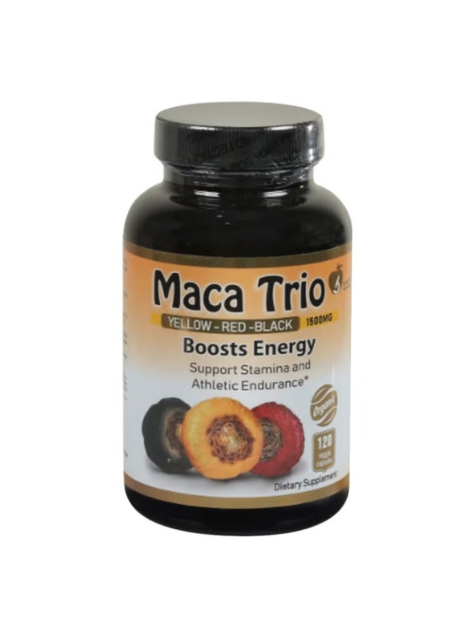 MACA TRIO 1500MG -120 CAPSULES - Image 2