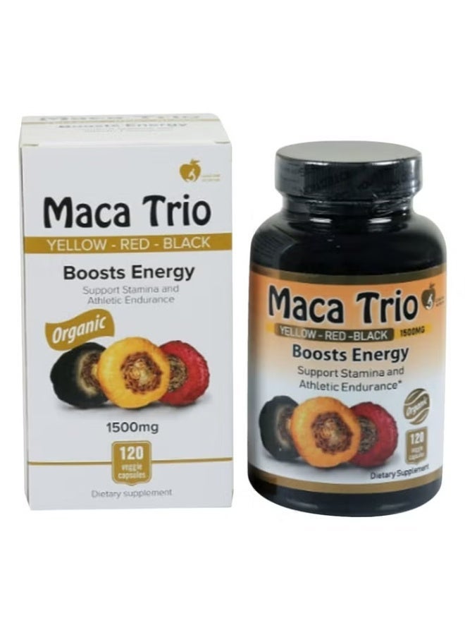 MACA TRIO 1500MG -120 CAPSULES - Image 1