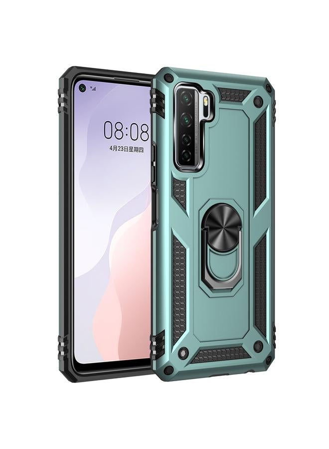 اس-توب جراب لهاتف Huawei P40 Lite 5G مقاوم للصدمات مصنوع من مادة TPU + PC مع حامل دوار 360 درجة - Image 1