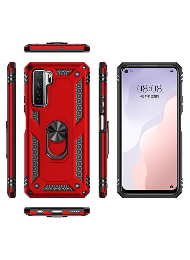 اس-توب جراب لهاتف Huawei P40 Lite 5G مقاوم للصدمات مصنوع من مادة TPU + PC مع حامل دوار 360 درجة - Image 3
