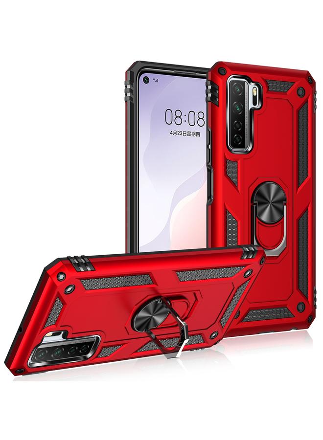 اس-توب جراب لهاتف Huawei P40 Lite 5G مقاوم للصدمات مصنوع من مادة TPU + PC مع حامل دوار 360 درجة - Image 4