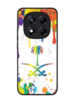 Stylizedd For Xiaomi Redmi Note 14 Pro 5G / X7 5G Case,Slim fit Camera Protection, Shockproof Thin Phone cover  - Colorful Saudi  - Image 1