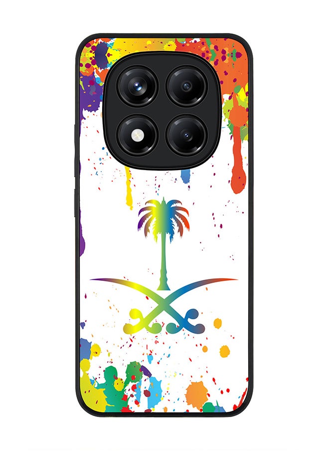 Stylizedd For Xiaomi Redmi Note 14 Pro 5G / X7 5G Case,Slim fit Camera Protection, Shockproof Thin Phone cover  - Colorful Saudi  - Image 1