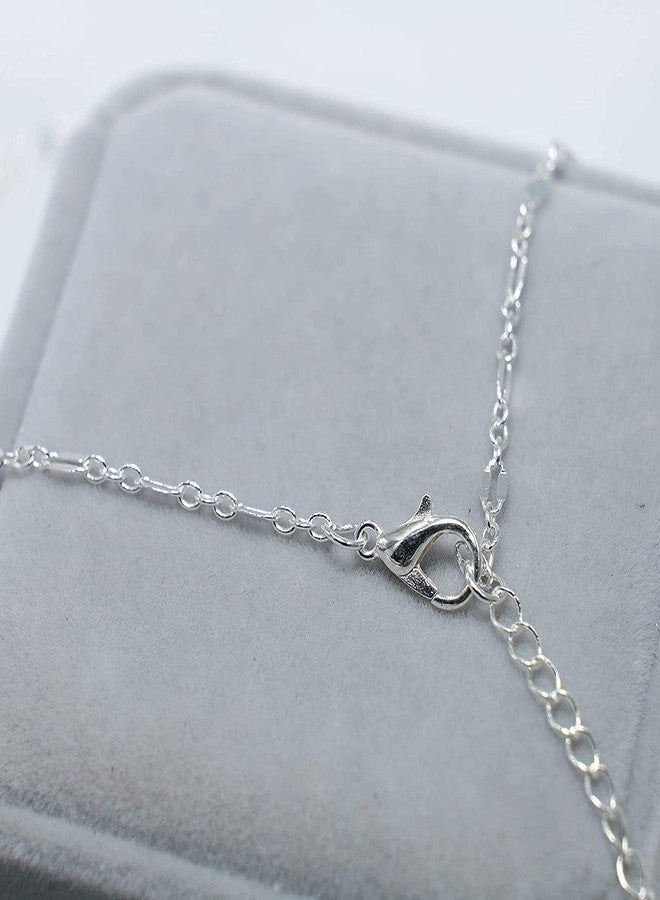 Yheakne Cross Pendant Necklace Silver Cross Y Necklace Choker Minimalist Lariat Necklace Religion Necklace Jewelry for Women (Silver) - Image 5