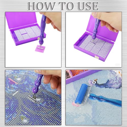 LEIYULY 13PCS Diamond Art Pen, with 1,3,6,9 Stainless Steel Nibs, Ergonomic Diamond Art Pen, 5D Diamond Painting Pens Tools, for Both Beginners and Experienced Diamond Artists - Image 5