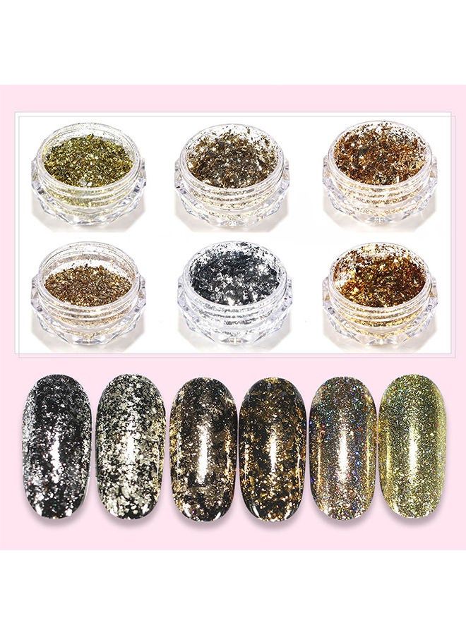 نيبمينينت مجموعة جليتر لتزيين الأظافر مكونة من 6 قطع متعدد الألوان - Image 2
