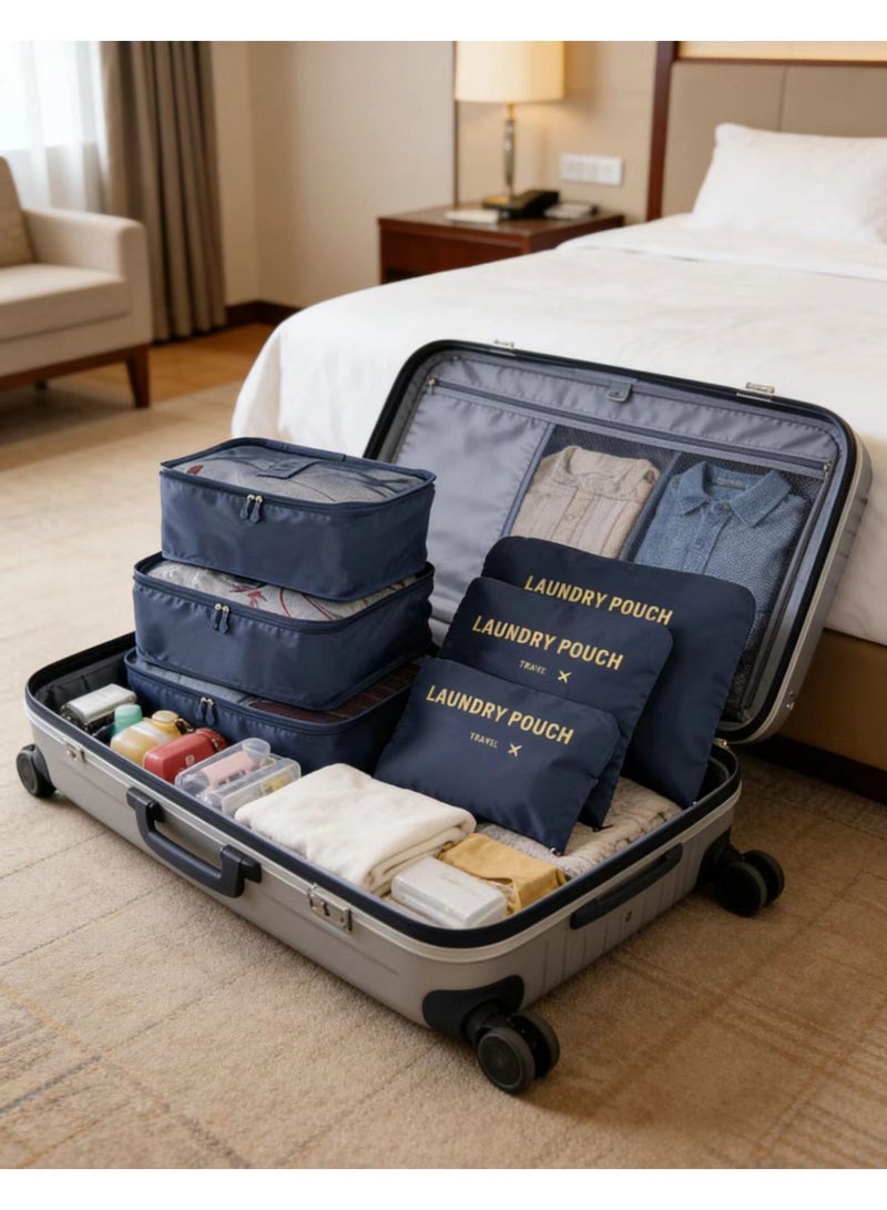 6-Piece Travel Packing Cubes Set, Lightweight Clothes & Underwear Organizer Bags for Suitcase - Image 5