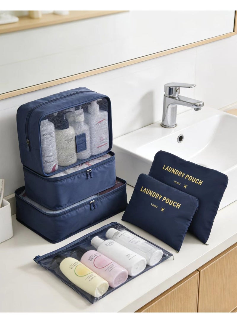 6-Piece Travel Packing Cubes Set, Lightweight Clothes & Underwear Organizer Bags for Suitcase - Image 4