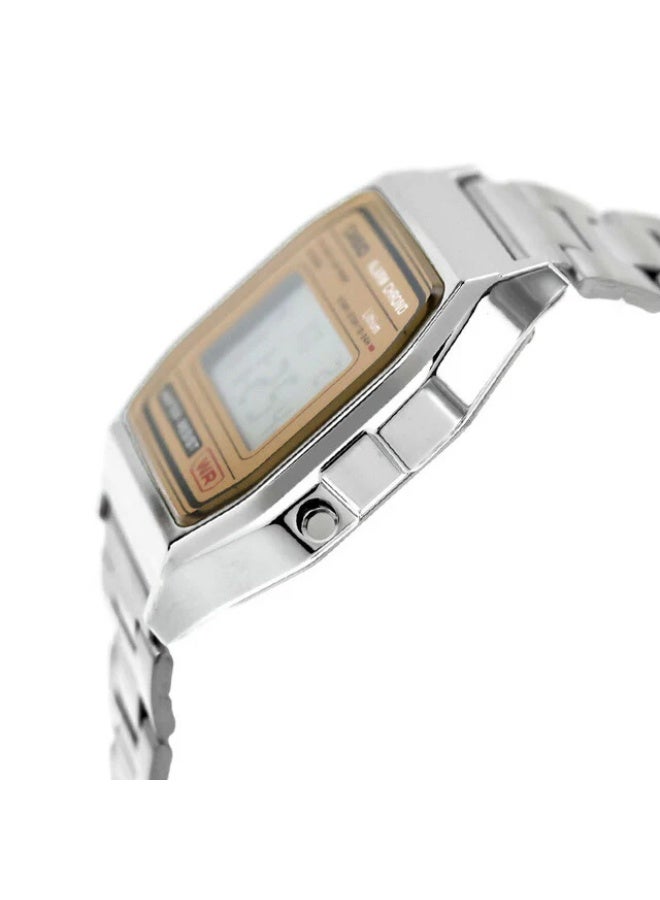 Casio A158WEA-9DF Vintage Gold Dial Digital Watch - Image 2