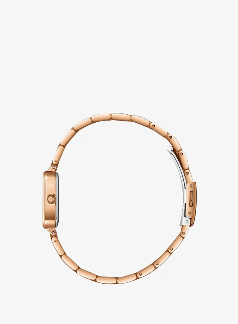 Lee Cooper Beige MOP Women's Metal Analog Watch LC08226.420 - 23,5x28,7 mm for Women | Best Price UAE