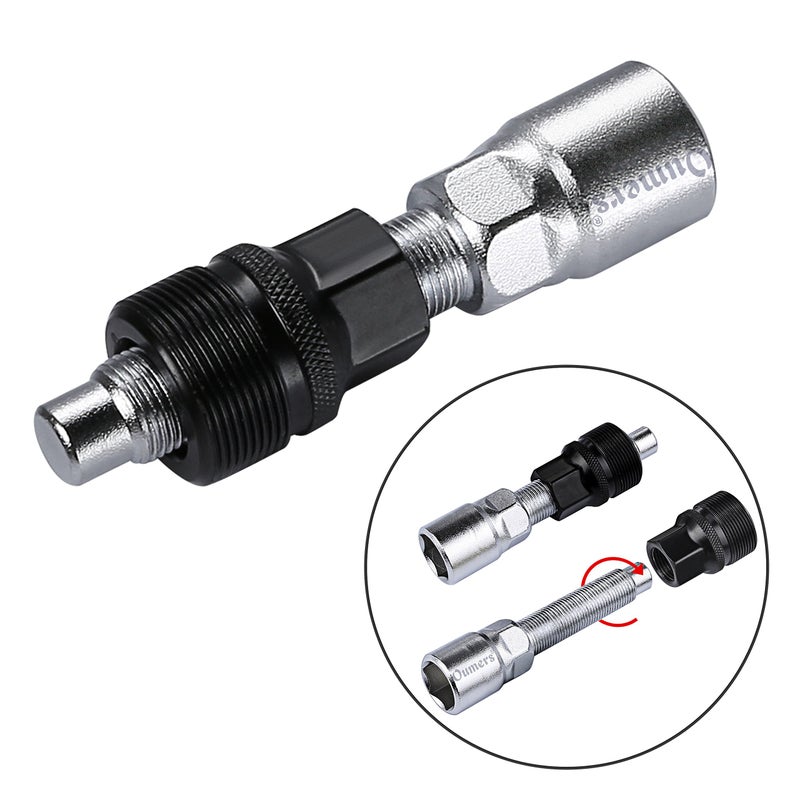 Oumers Bike Crank Extractor/Arm Remover and Bottom Bracket Remover with 16mm Spanner/Wrench. Professional Bicycle Repair Tool Kit - Image 5
