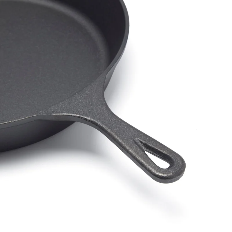 Simply Kitchen Cast Iron Fry Pan (30Cm, Black)