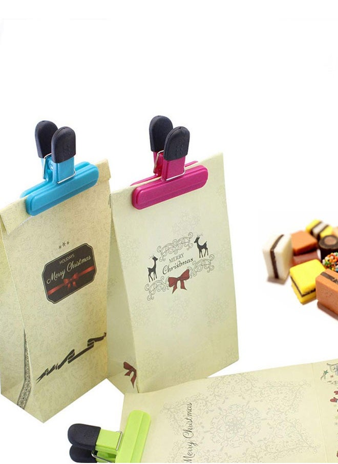 HAWAWA - Large Chip Clips 9 Pack Air Tight Food Clips Bag Sealing Clips with Good Grips Plastic Heavy Duty Seal Grips for Coffee Potato and Food Bags  Assorted Sizes - Image 1