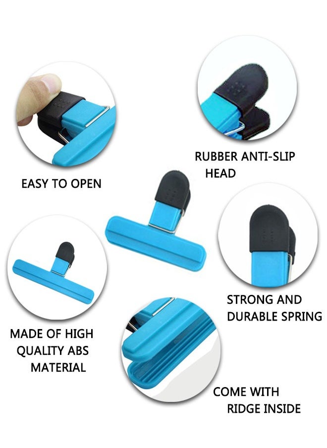 HAWAWA - Large Chip Clips 9 Pack Air Tight Food Clips Bag Sealing Clips with Good Grips Plastic Heavy Duty Seal Grips for Coffee Potato and Food Bags  Assorted Sizes - Image 1