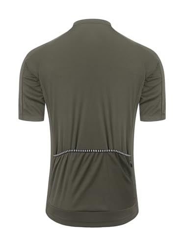 ARSUXEO Cycling Jersey Men Short Sleeves Ultra-Comfortable Road Bike Jersey Biking Bicycle Shirt Army Green X-Large - Image 3