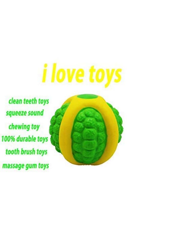 100% Clean Teeth & Massage Gum Squeaky Toy Soft Latex Dog Toy Floating Ball For Interactive Fetch & Play (Natural Rubber) - Image 5
