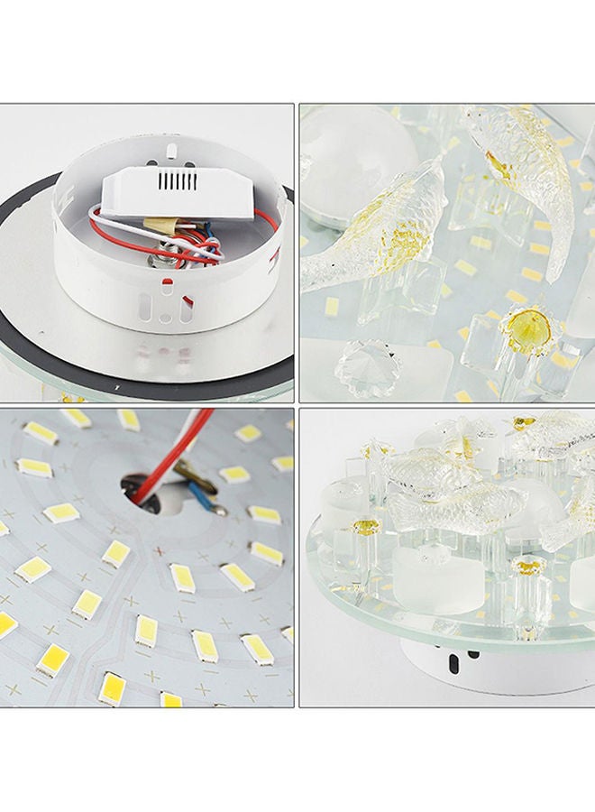 POLLEN LIFE 32-LED Crystal Chandelier Multicolour 21x21x15centimeter - Image 3