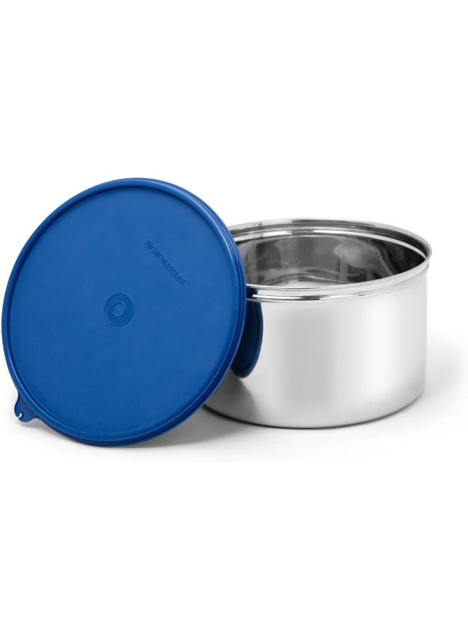 SignoraWare Storewell Stainless Steel Jumbo Storage Round Container, 3ltr - Image 1