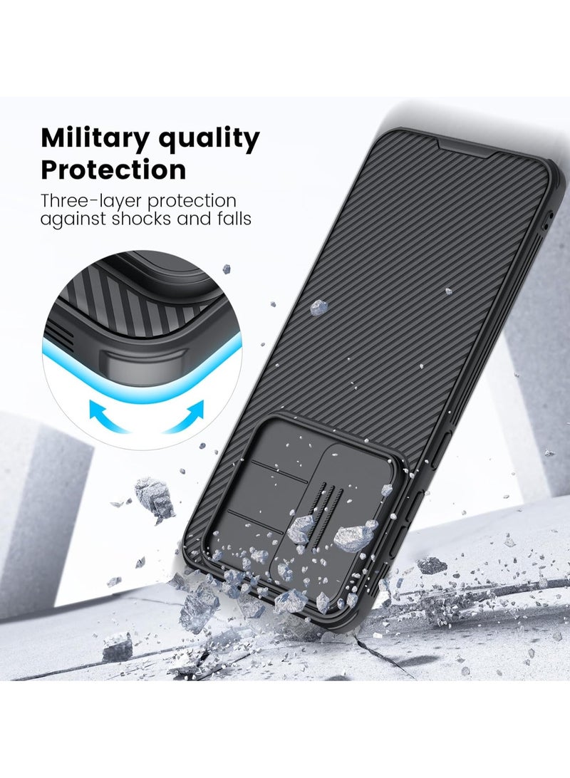 Nillkin Case for Samsung Galaxy A56 5G Nillkin Camshield Cover with Slide Camera Lens Protection Hard Back Shockproof TPU Bumper Protection Anti Fingerprint Soft Delicate Touch  - Image 4
