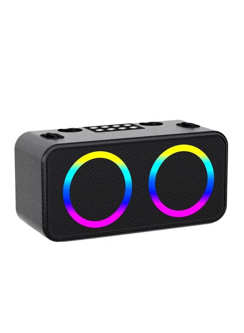 JAJEEK Portable Stereo Wireless Microphone Karaoke Set – High-Quality Bluetooth Wireless Speaker with 4 Dynamic Lighting Effects - Image 3