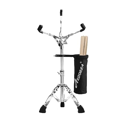 Arborea Snare Stand Snare Drum Stand with Drumstick Holder Adjustable Fit for 10''-14'' Dia Drums Height Range 13.4-23 Inches Drum Practice Pad Stand - Image 1