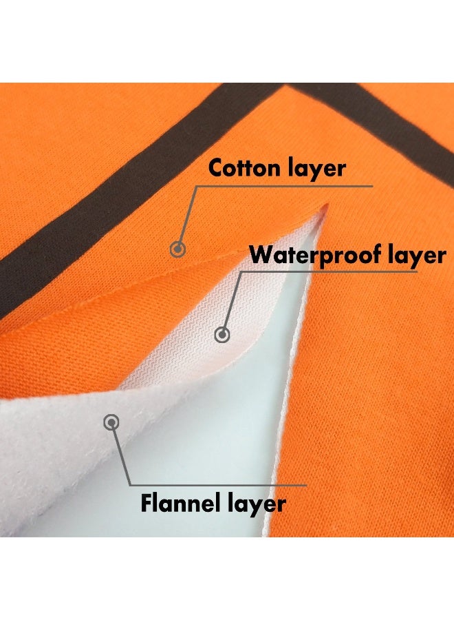 Zebrum Waterproof Baby Boy Sports Bibs,Triple Layer-Cotton Front,Plastic Liner,Polyester Fleece Back,Highly Absorbent Drooling Burp Cloths for Boys Girls(5bibs) - Image 4