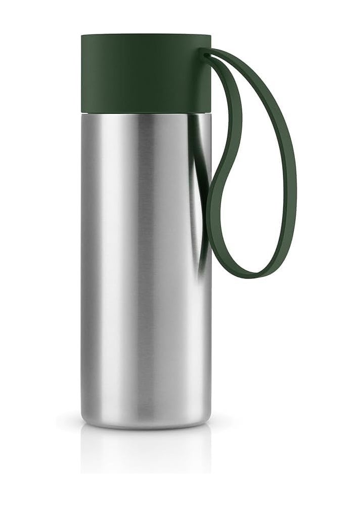 Eva Solo Thermal Mug 350ml Insulated Stainless Steel Travel Mug, Leak-Proof, Keeps Drinks Hot & Cold, One-Hand Easy Lid, Portable Reusable Coffee Cup (Black) - Image 2