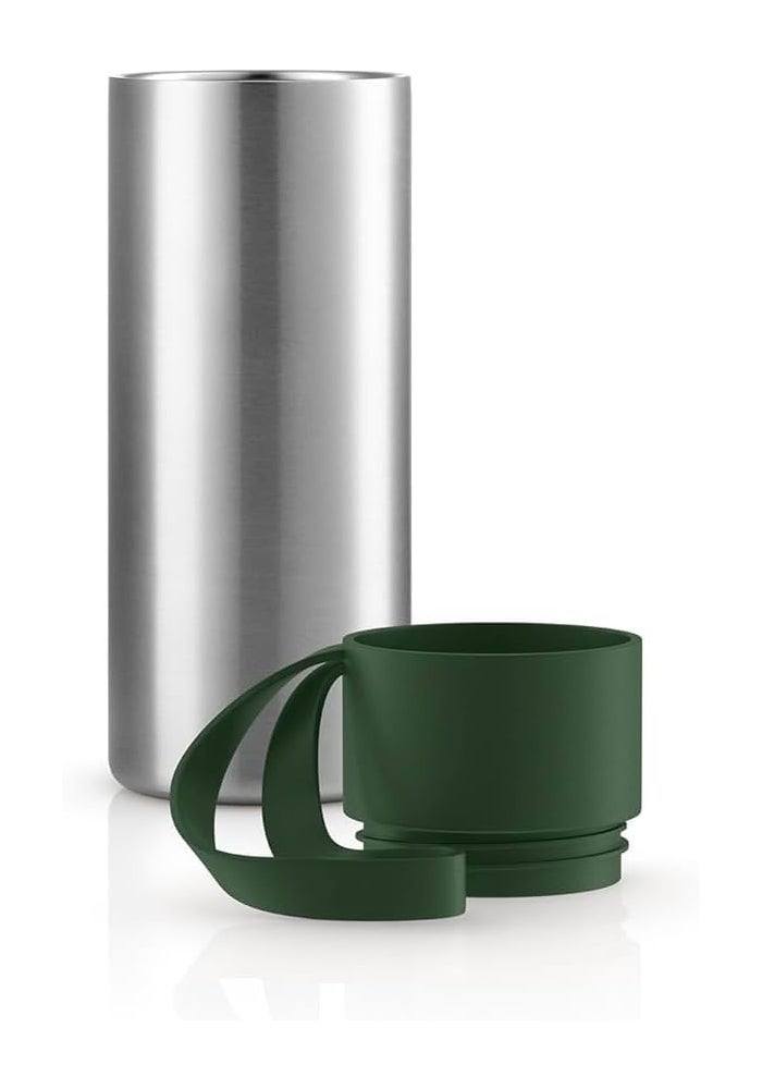 Eva Solo Thermal Mug 350ml Insulated Stainless Steel Travel Mug, Leak-Proof, Keeps Drinks Hot & Cold, One-Hand Easy Lid, Portable Reusable Coffee Cup (Black) - Image 4