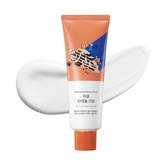 ROUND LAB Soybean Panthenol Cream 2.71 Fl Oz, 120-Hour Deep Hydration and Skin Barrier Repair Moisturizer with Nano Niosome Panthenol, Improves Rough Texture, Locks in Moisture, Korean Skincare - Image 1