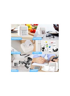 Y&D Thermal Inkless Printing Paper, for Mini Sticker Receipt Printer, Portable Bluetooth Pocket Including 5 Rolls of Adhesive Paper Photo Journal Notes Memo-57x25mm(10 )  - Image 5