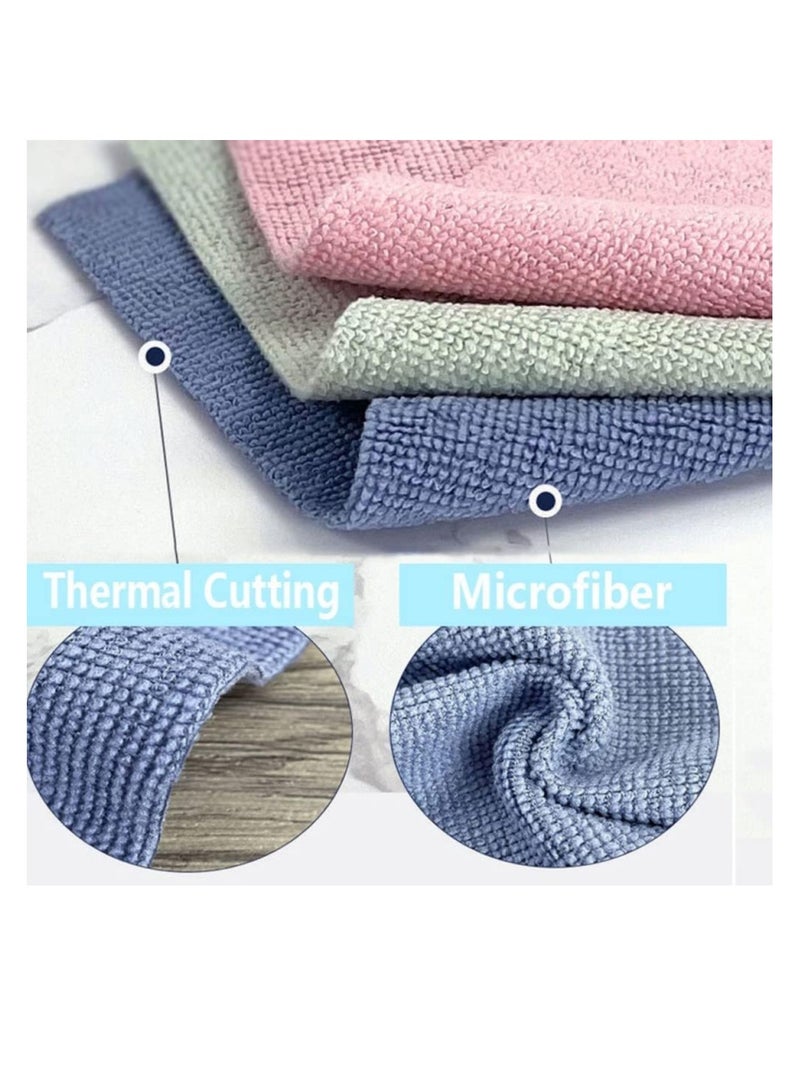 Microfiber Rags in A Box [1 Pack 20 Count] Cleaning Cloths Reusable Lint Free Towels Strong Water and Oil Absorption Microfiber Rags Wipes Purpose Towel for Home, Office - Image 2