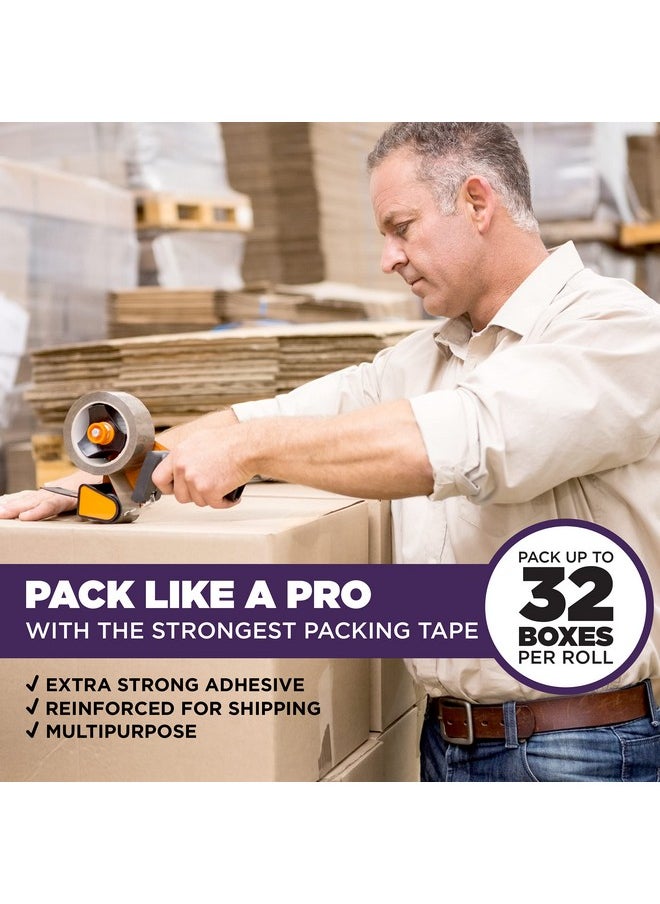 Tape King Heavy Duty Clear Packing Tape 60 Yards/Roll 12 Rolls For Packing Shipping And Moving  - Image 2