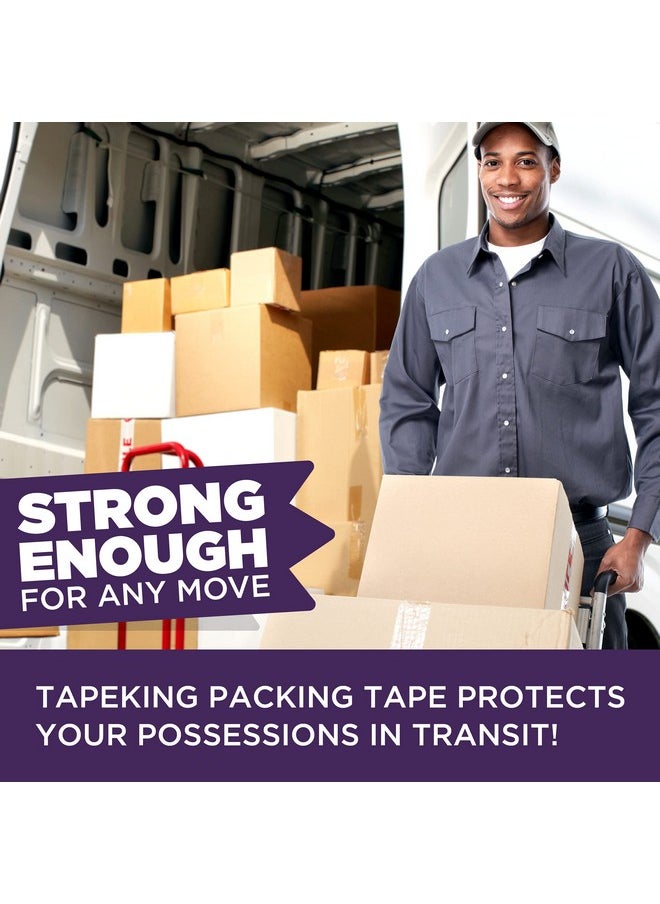 Tape King Heavy Duty Clear Packing Tape 60 Yards/Roll 12 Rolls For Packing Shipping And Moving  - Image 3