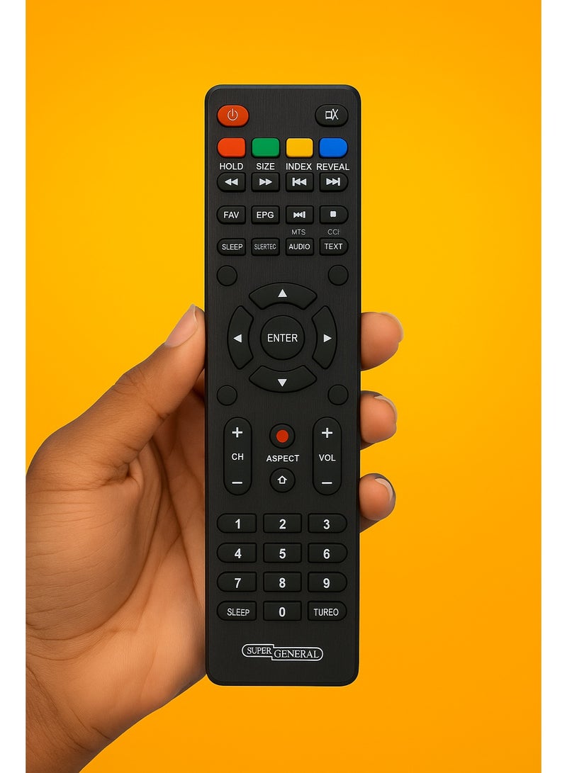 Remote Control Suitable for Super General and Aftron TV's