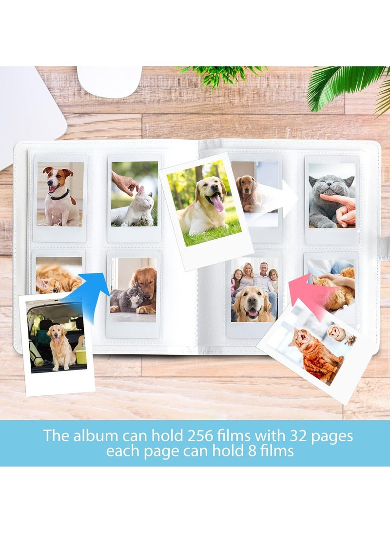 أوزيغالور 256 ألبوم صور للجيب لكاميرات/طابعات فوجي فيلم إنستاكس ميني وبولارويد سناب وكاميرات/طابعات مينت زيب - أزرق  - Image 4
