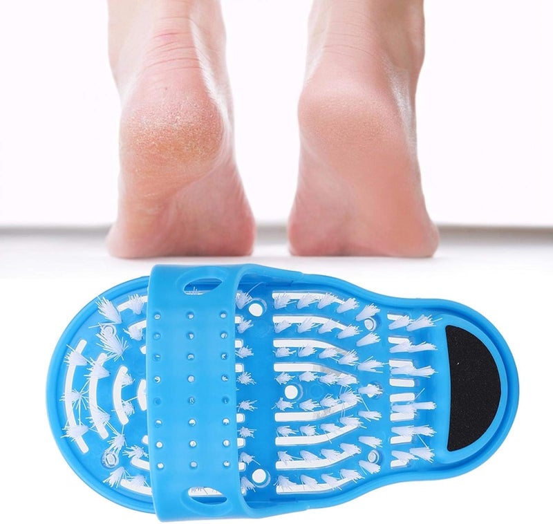 klarako Foot Scrubber for Shower, Bath Foot Toe Cleaner Sandal Massager with Suction Cups for Dead Skin Removal Promoting Circulation, 11.0 x 5.5 x 4.5in - Image 4