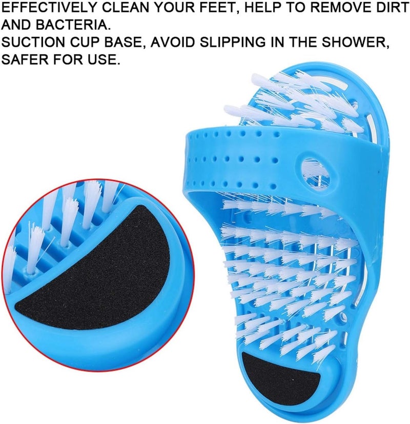 klarako Foot Scrubber for Shower, Bath Foot Toe Cleaner Sandal Massager with Suction Cups for Dead Skin Removal Promoting Circulation, 11.0 x 5.5 x 4.5in - Image 5