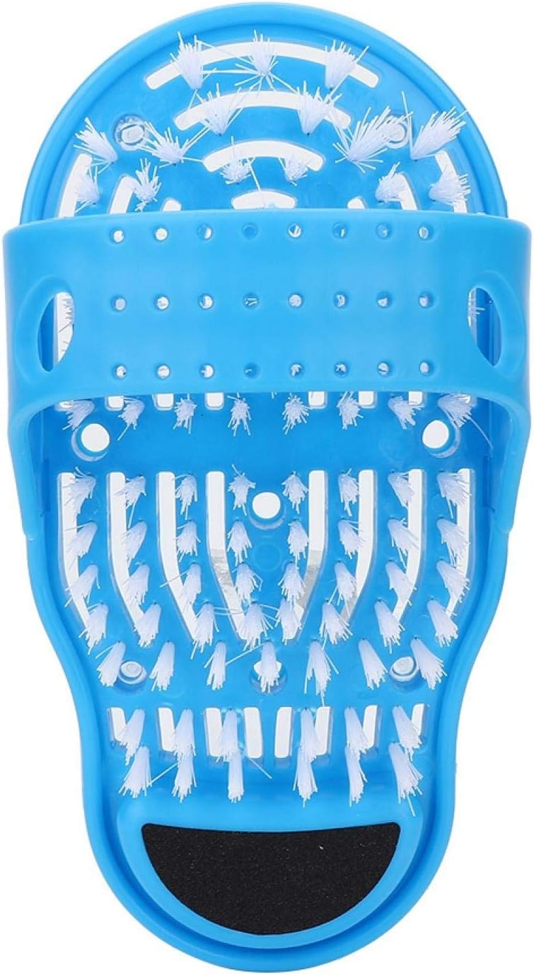 klarako Foot Scrubber for Shower, Bath Foot Toe Cleaner Sandal Massager with Suction Cups for Dead Skin Removal Promoting Circulation, 11.0 x 5.5 x 4.5in - Image 1
