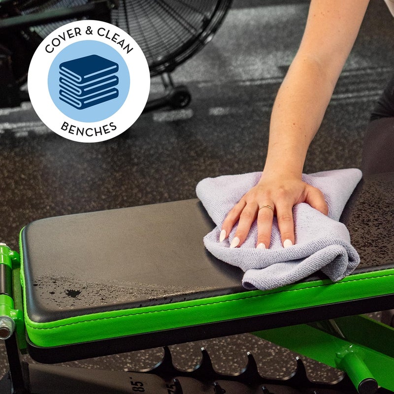 S&T Inc. Microfiber Sweat Towel For Gym Yoga Towel For Home Gym Workout Towels For Gym Bag 16 Inch X 27 Inch 6 Pack - Image 2
