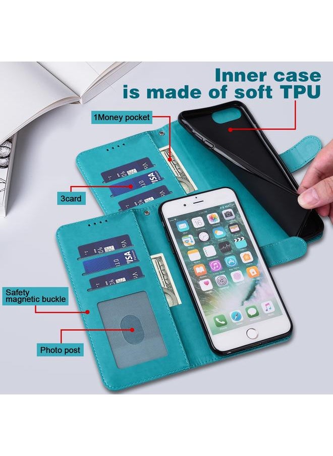 Case For Google Pixel 6 Tree & Deer Pattern Pressed Printing Horizontal Flip Leather Phone Case
