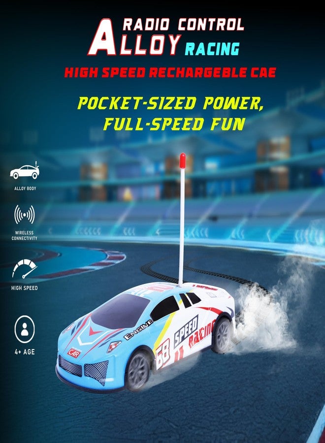 Wonder Radio Control Alloy Racing High Speed Rechargeable Car | High-Speed RC Drift Car | 2.4 GHz Remote Control | 50+ Meter Range | High Speed & Metal Body | Gift for Kids | 15-20 km/h Speed - Image 3