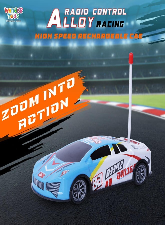 Wonder Radio Control Alloy Racing High Speed Rechargeable Car | High-Speed RC Drift Car | 2.4 GHz Remote Control | 50+ Meter Range | High Speed & Metal Body | Gift for Kids | 15-20 km/h Speed - Image 2
