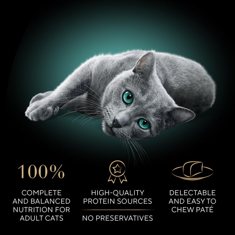 Sheba Wet Food Sheba Perfect Portions Wet Cat Food Pate, Savory Chicken Entree, Roasted Turkey Entree, and Tender Beef Entree Variety Pack, 2.6 oz. Twin Pack Trays (24 Count, 48 Servings) - Image 4