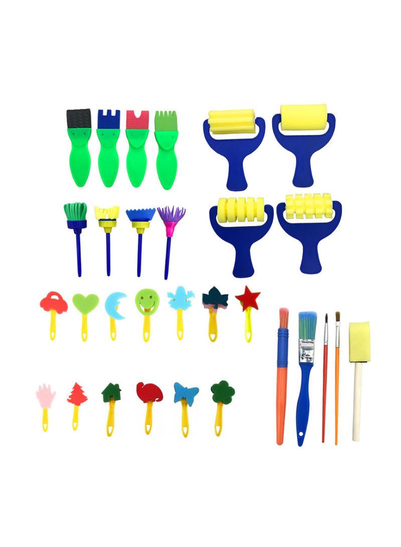 general 31-Piece Children's Painting Sponge Brush Set - Image 4