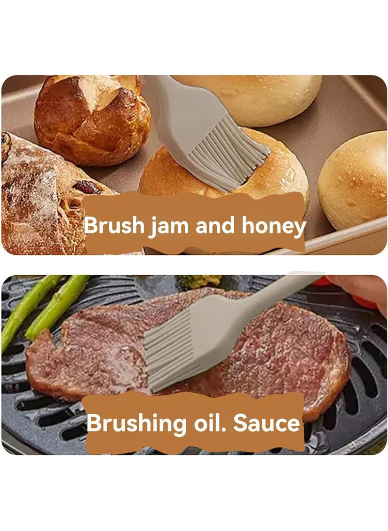 Zollyss Zollyss Oil Dispenser Bottle Silicone Brush for BBQ, Baking, Grilling, Cooking - 2-in-1 Olive Oil & Vinegar Container with Heat-Resistant Brush - Glass Kitchen Tool for Sauces  - Image 2