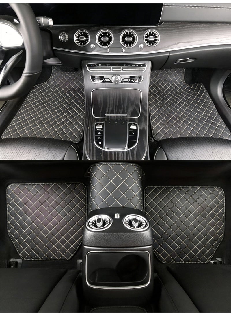 CKIKH Durable car floor mats, all-weather black car floor mats, waterproof trim, truck and SUV floor mats, universal floor lining automotive accessories. - Image 2