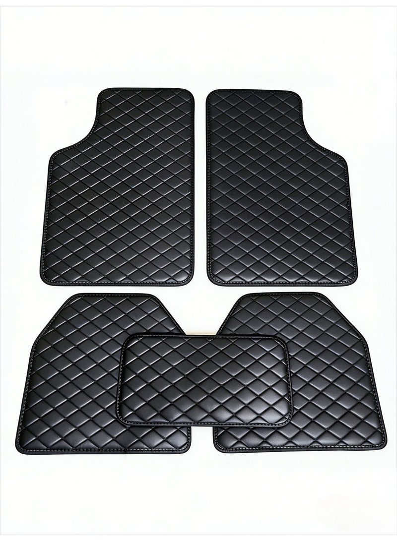 CKIKH Durable car floor mats, all-weather black car floor mats, waterproof trim, truck and SUV floor mats, universal floor lining automotive accessories. - Image 4